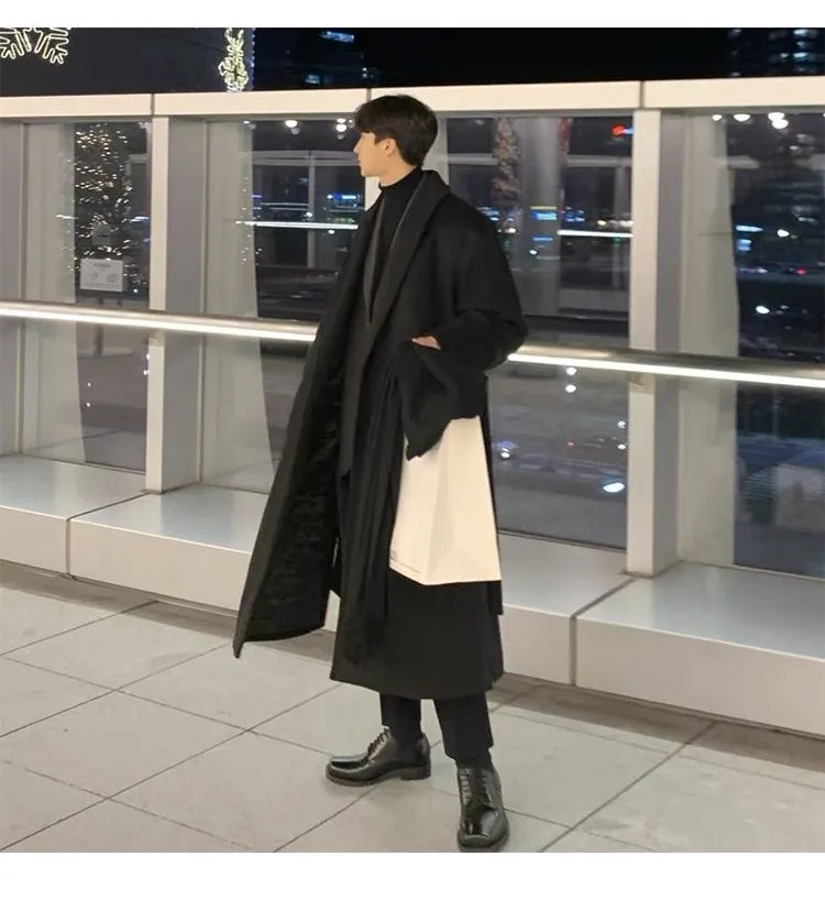 

Мужское длинное пальто из смесовой шерсти: коралловый, розовый, персиковый, фуксия, цвет лосося, арбузный, нежно-розовый, романтический, милый, стильный (в стиле Ins)