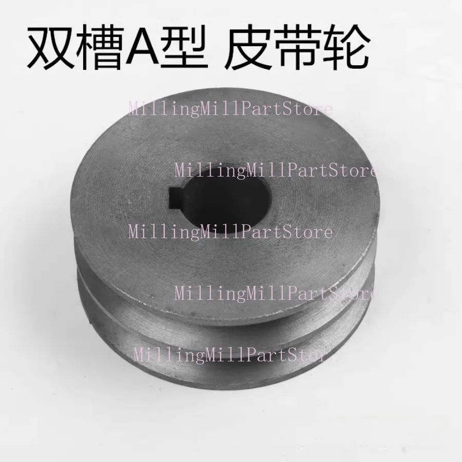 1 szt. Koło pasowe silnika, koło pasowe do paska klinowego, żeliwne, z podwójnym rowkiem, typ A, do silników, akcesoria do elektronarzędzi