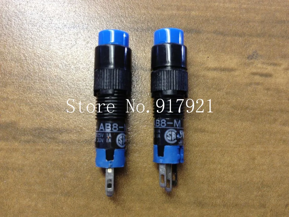 [ZOB] Japan IDEC and AB8-M Blue Flat push-button 8MM genuine original  --10PCS/LOT