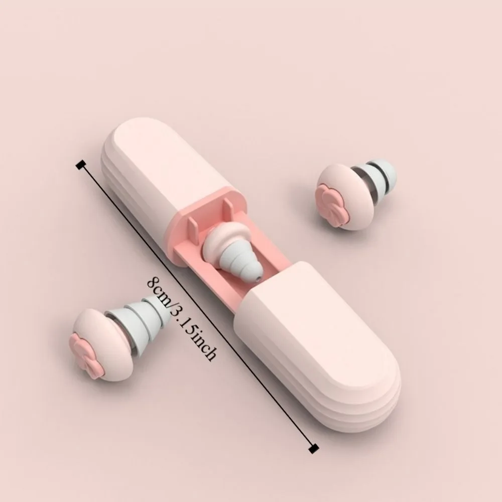 قابلة لإعادة الاستخدام إلغاء الضوضاء سدادات عازلة للصوت لينة سيليكون عزل الصوت سدادات كتم رغوة الذاكرة سماع سدادات الأذن الآمنة