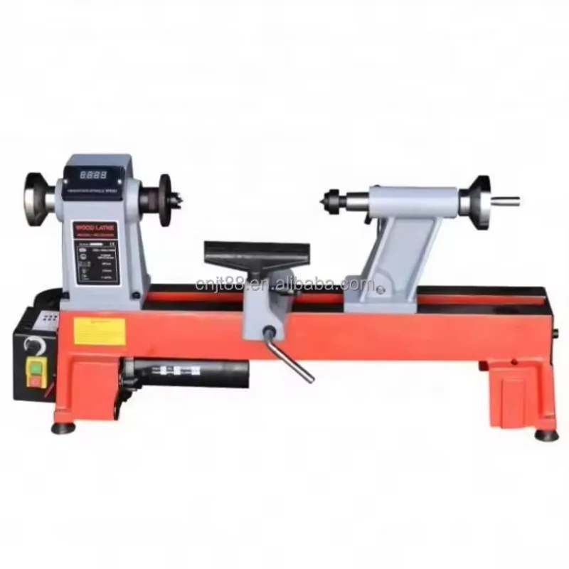 Used Mini Automatic Horizontal Wood Turning Lathe Machine Household with Handheld Control 2-Year Warranty for Micro Woodworking