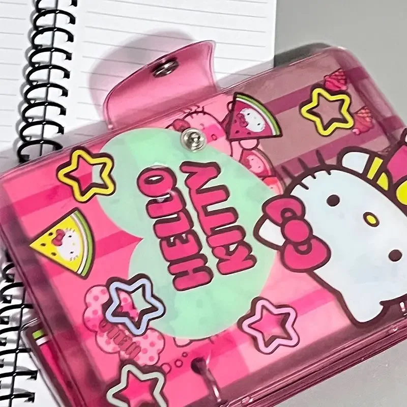 Cute KT Loose-leaf Cartoon Super Thick Student Ledger High Appearance Level Niche Soft Leather Waterproof Notebook