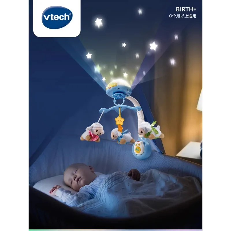 

VTech 3 in 1 Projection Bed Bell Newborn Baby Soothing Sleep 0 Years Old Baby Music Rotating Bedside Rattles Toys