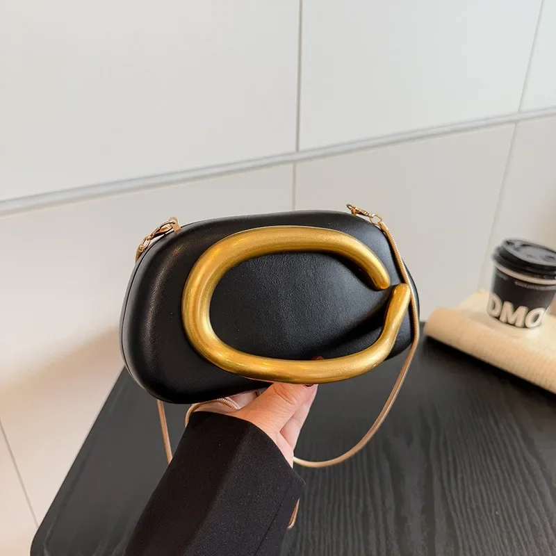 

Elegant Women's Crossbody Bag, Leather Shoulder Bag For Daily Use, Famous Designer Handbag Classic Style