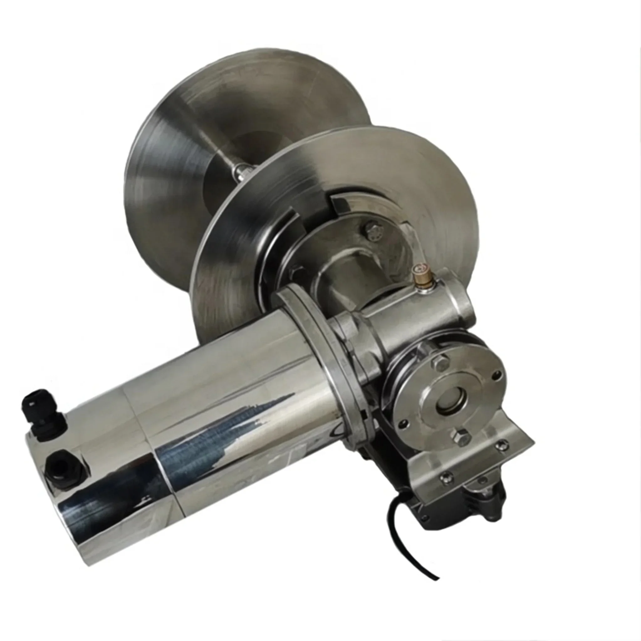 Stainless Steel 12/24V 600W DC Electric Remote Free Fall Drum Winch For Fishing Boat Ship Yacht