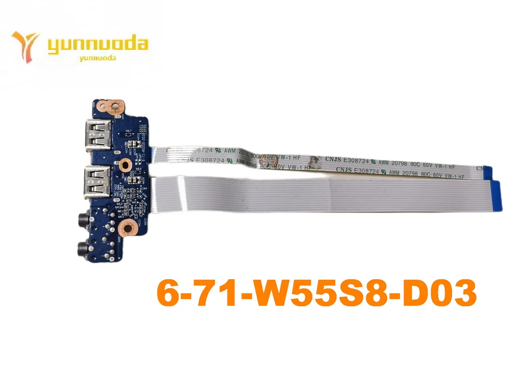 Original for STONECLEVO NT310-H W550SU USB AUDIO PORT BOARD 6-71-W55S8-D03 tested good free shipping