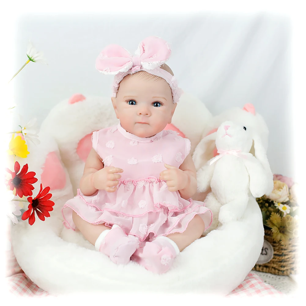 

18inch Girls Bettie Full Body Soft Vinyl Bebe Reborn Lifelike Painted Soft Skin Doll For Children's Gift