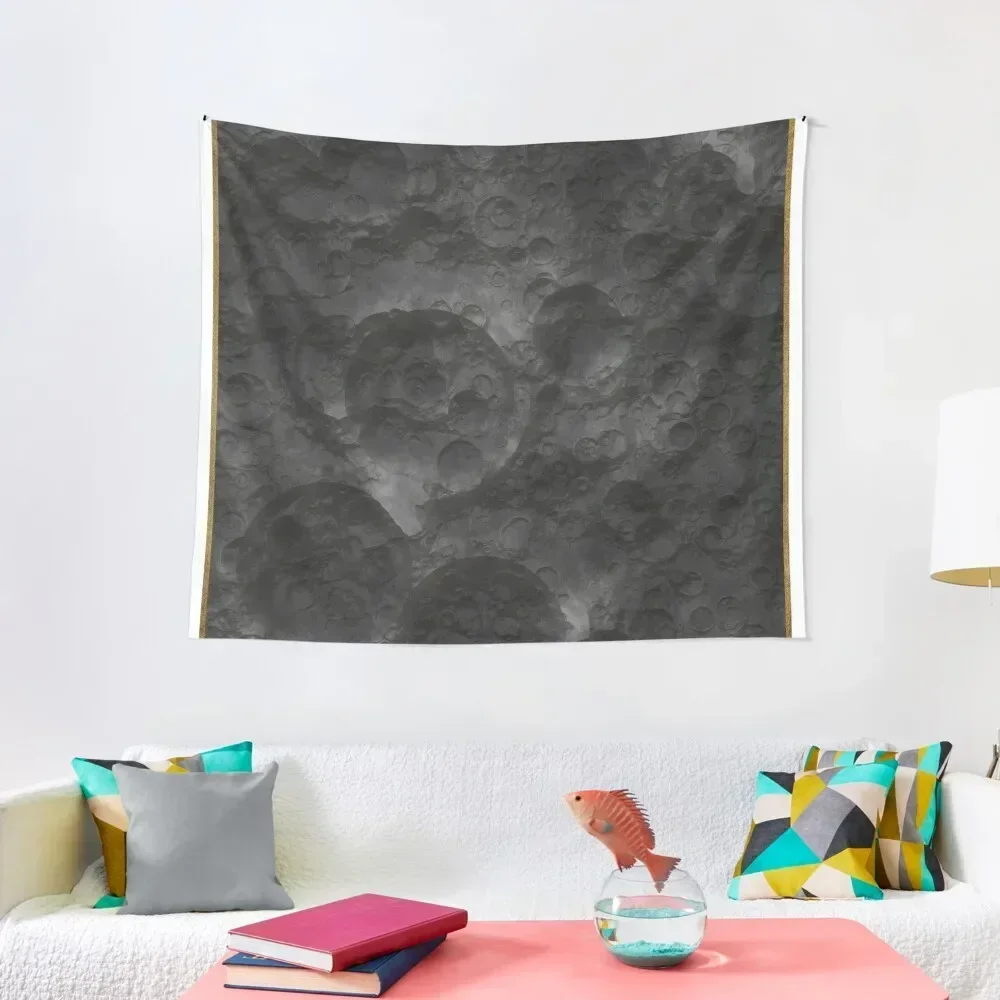 Moon Craters or Asteroid Battle Map for Table Top Miniatures RPG Space Games Tapestry Funny For Bedroom Decor Home Tapestry