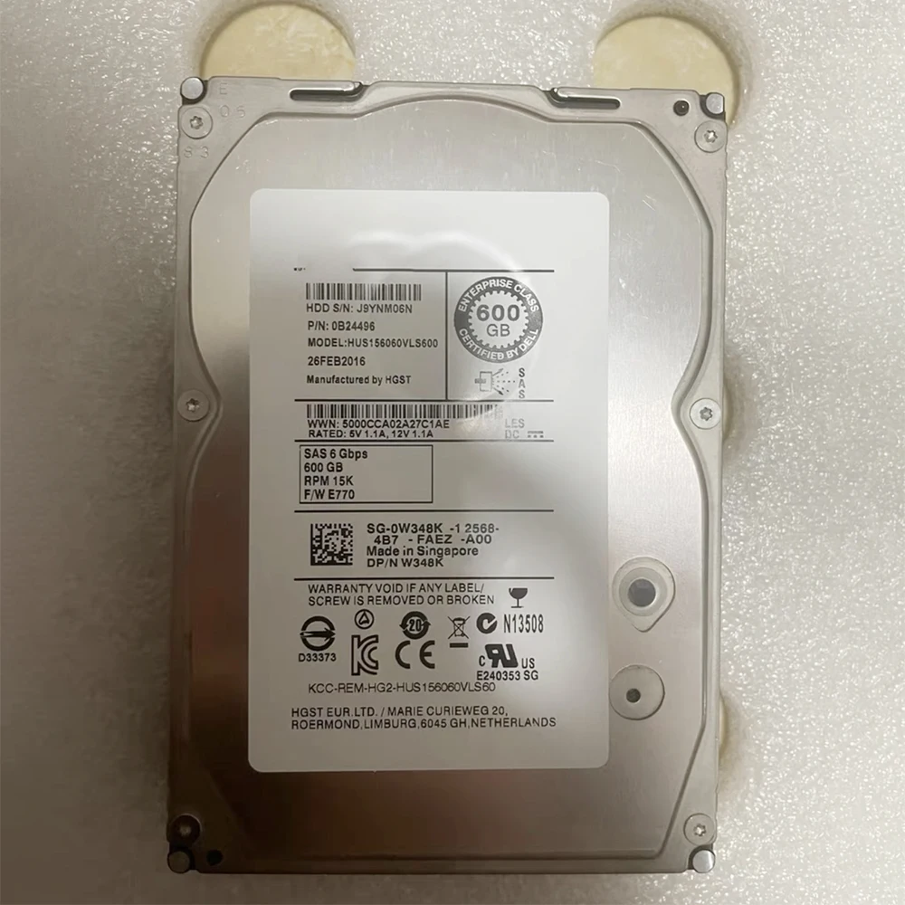 Für HGST 5270M3 HUS 156060 VLS600 HDD 600G 15K SAS 3,5'' 7,2K Festplatte