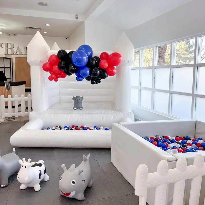 Indoor outdoor 100% PVC Inflatable Bounce House With Ball Pit Water pool kids game jumping castle Commercial Rental equipment