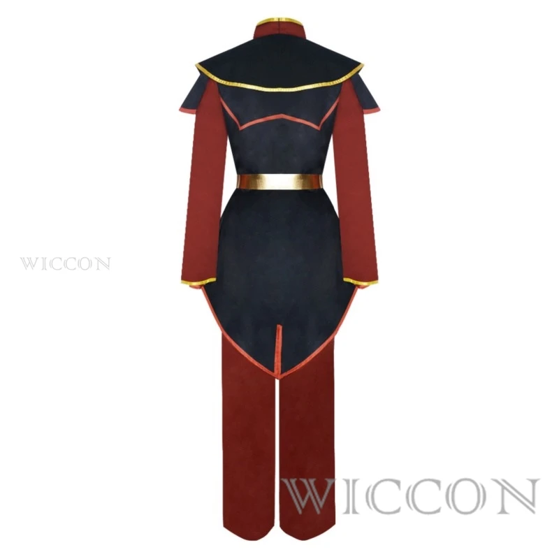 Anime awatar Cosplay ostatni Airbender Azula Cosplay zestawy przebranie na karnawał Halloween Cosplay odzież z peruką garnitur xxxxl