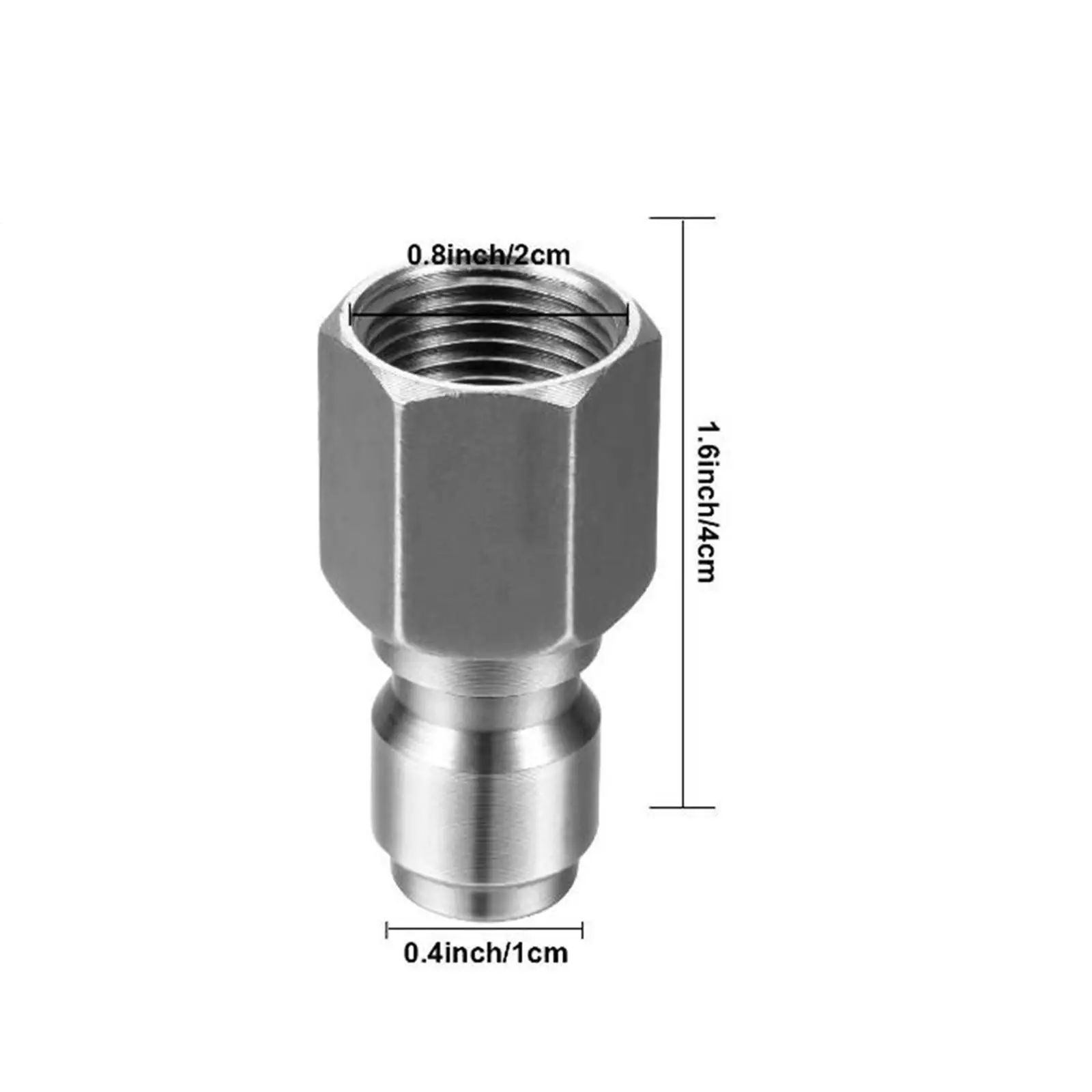 Pressure Washer Coupler 3 8 Quick Connect Plug Stainless Steel Fitting Hose Adapter for Garden Cleaning and Car Wash