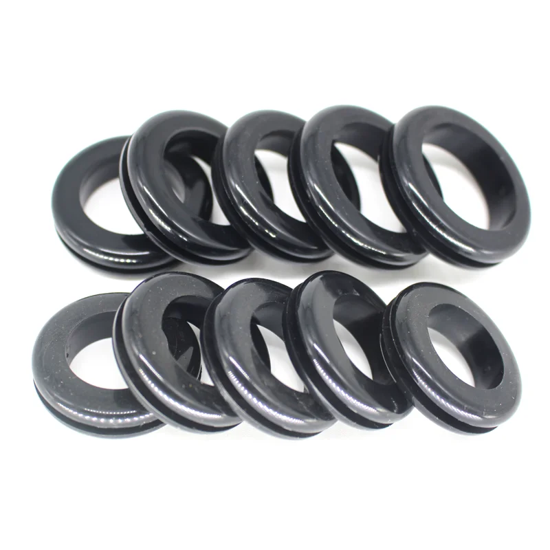 New High Quality Rubber Grommet ID 25mm 30mm 35mm 40mm 50mm Black Wire Protector Rings Cable Gasket Blanking O Shape Seal Ring