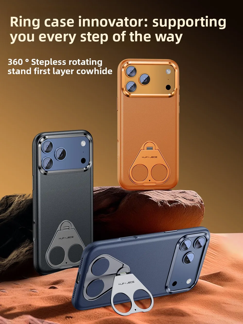 

【Top Layer Cowhide】for iPhone 17 Pro Max Case New iPhone 17 Pro Genuine Leather High-End with Stand Magnetic Case for iPhone17