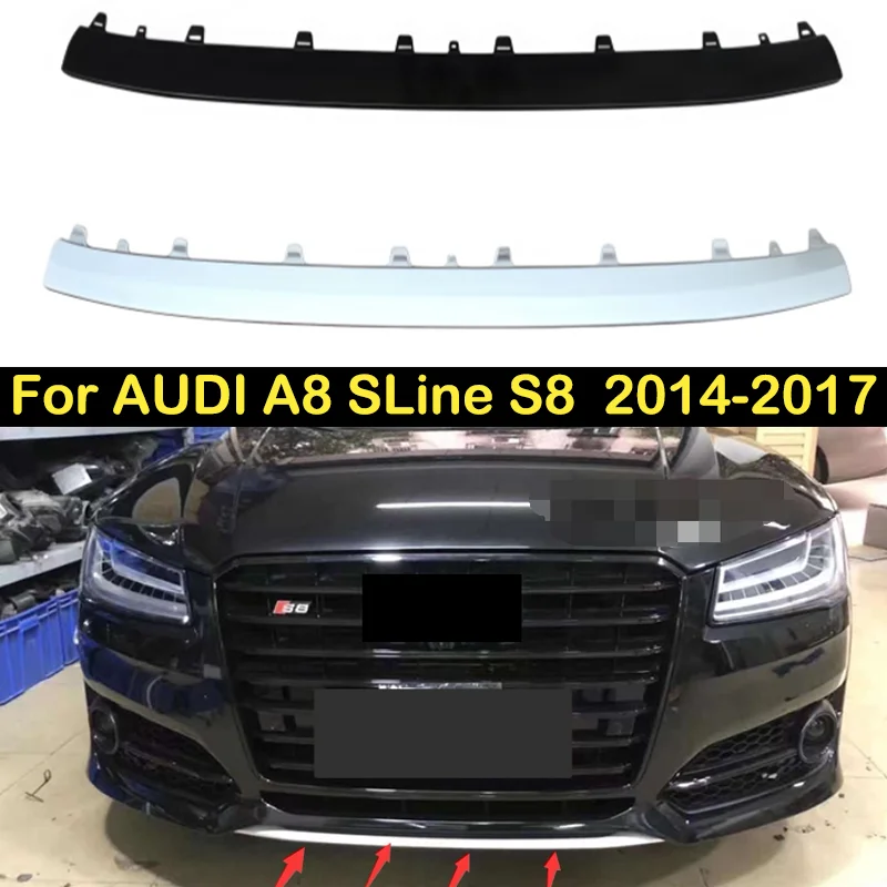 

DECHO Для AUDI A8 SLine S8 2014-2017: Накладка на передний бампер, нижний спойлер, диффузор, тюнинг переднего бампера, модификации автомобиля