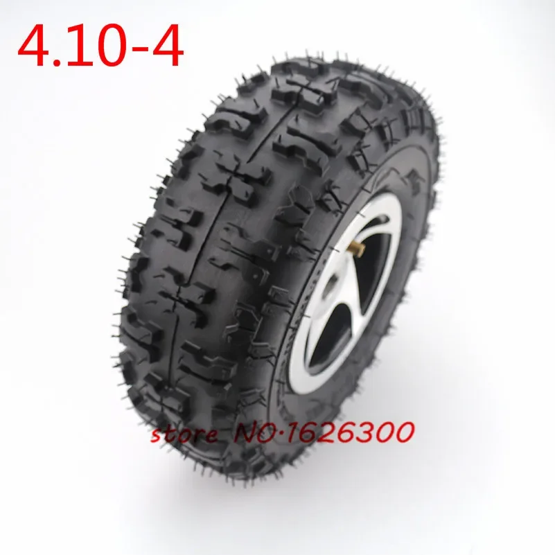 

High Quality 4.10-4 Trye Tire and Inner Tube Rim Wheel Alloy Rim Hub for 49cc ATV Quad Go Kart Gas Scooter Bike Motorcy