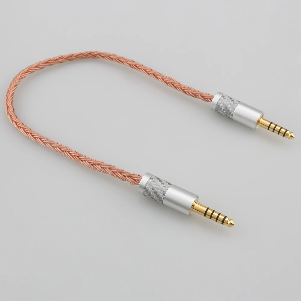 16 rdzeń 99% 7N OCC kabel do słuchawek 4.4mm zbalansowany męski na 4.4mm zbalansowany męski Adapter Audio