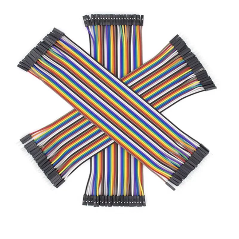Linie 20 cm, 2,54 mm, 3 Arten, 40-polig, Stecker auf Stecker + Buchse auf Stecker + Buchse auf Buchse, Überbrückungsdraht, Dupont-Kabel zum Selbermachen
