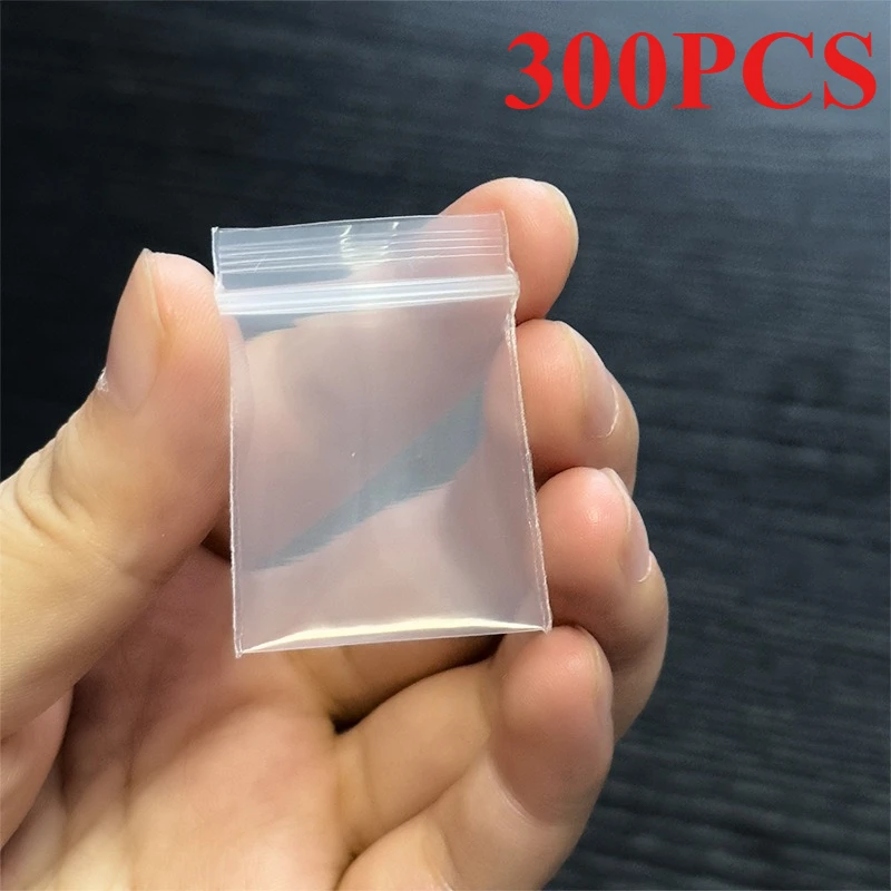 

300 transparent sealable zipper jewelry bags, rings, earrings, bracelets, transparent plastic zipper bags, jewelry display and gift packaging