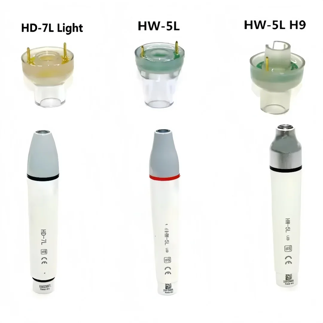 1pcs Dental Ultrasonic Scaler Handle Lamp Head LED Light Compatible with HD-7L/HW-5L/HW-5L H9 Universal Handpiece Accessory