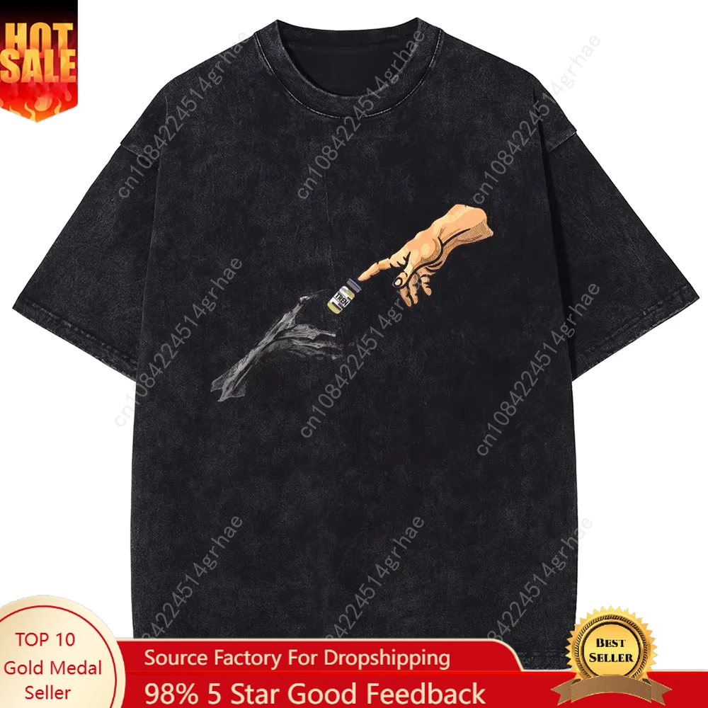 

Divine Move printed casual stylish and loose T-shirt made of pure cotton high-quality short-sleeved style