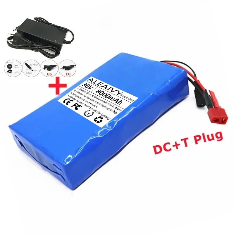36V 10S2P 8000mAh 18650 lithiumbatterijpakket met ingebouwd BMS-systeem, geschikt voor 42V elektrische woon-werkvervoermiddelen en scooters