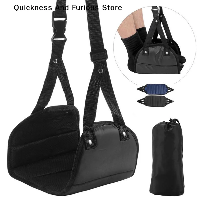 Portable Car Travel Foot Rest Hammock Adjustable Plane Train Car Footrest Feet Rest Hanger For Long Journey Flight Leg Support