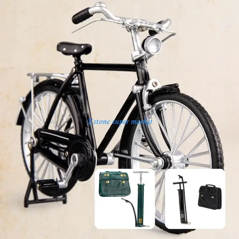 090B خدمة بريدية تاريخية مصنوعة من سبيكة دراجات نموذجية للوالدين والطفل قطعة تزيين تعليمية تفاعلية