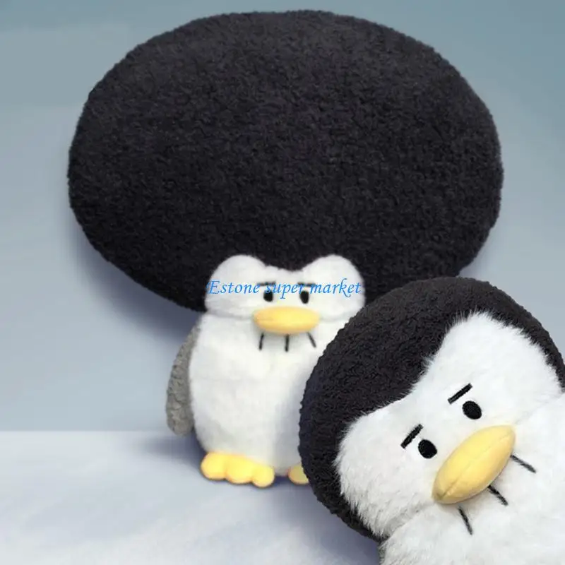 090B Toy Figure for Doll Penguin Back Cushion Bouquet Collectable Sleeping Dol