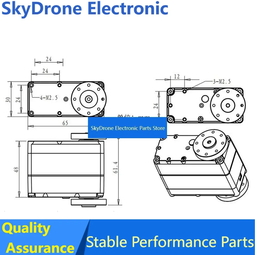 SkyDEl5160 big Robot servo high torque 60kg RDS5160 metal gear digital servo 0.13sec/60 degree 70kg.cm at(8.4v)