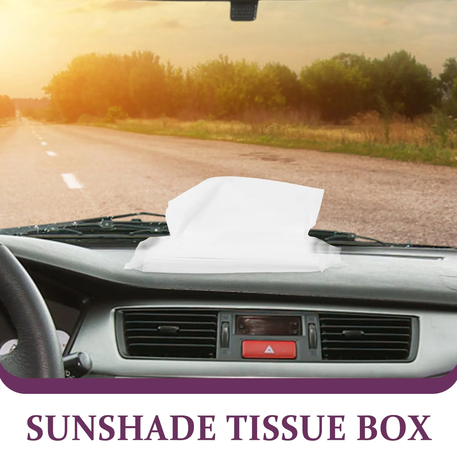 10 Count Visor Tissue Packs for Car Sun Visor Soft Comfortable Travel Napkins Car Tissue Refill Bulk Disposable Paper Tissues