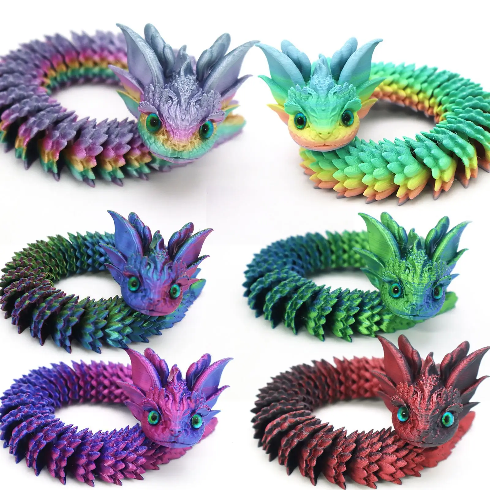 

3D-печатная пластиковая змея