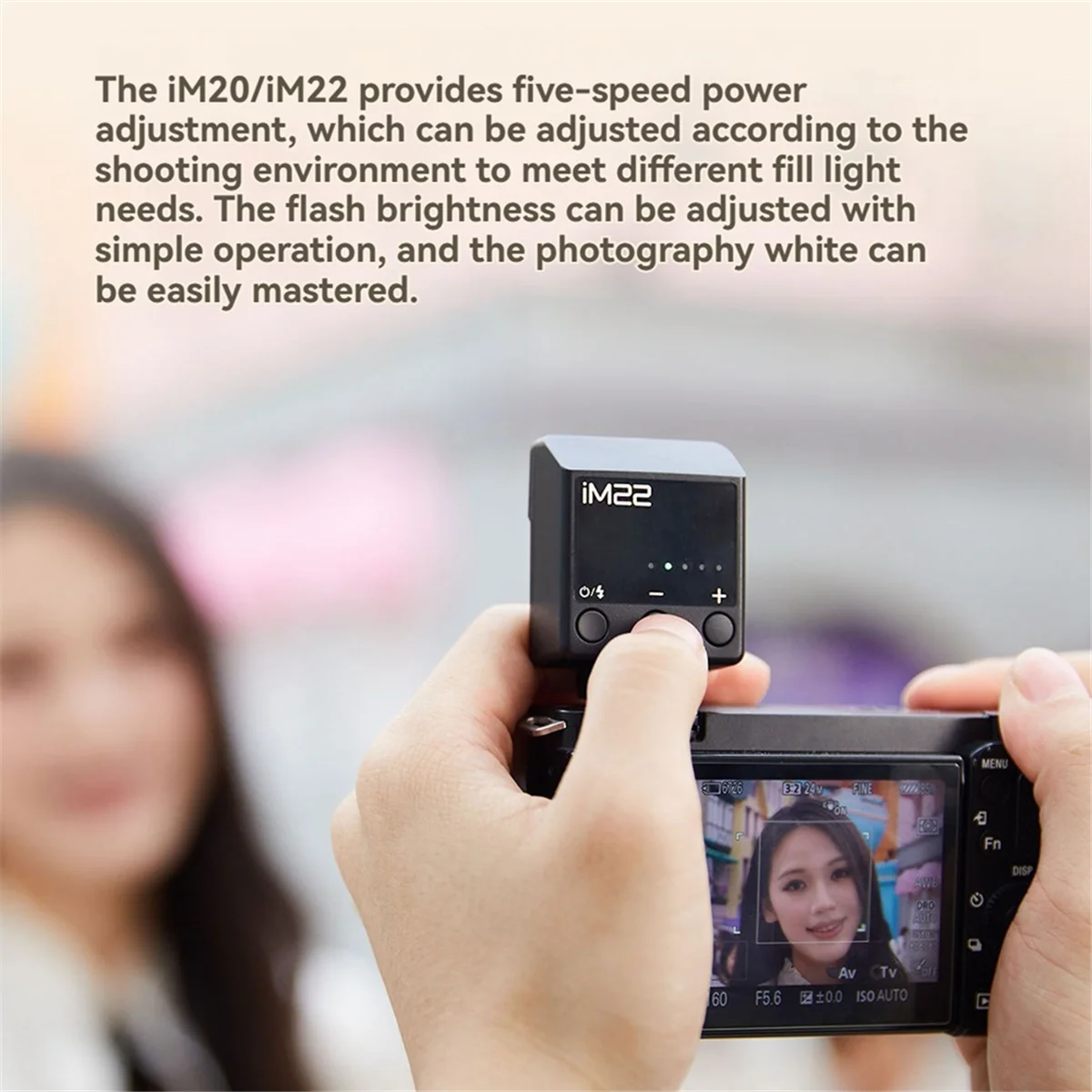 Для камеры GODOX IM22 вспышка, мини-вспышка с горячим башмаком, 5-скоростная регулировка для DSLR-камеры, фотография Ricoh RG3