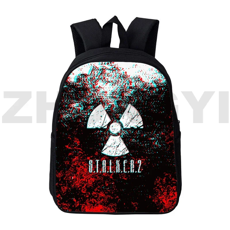 3D Print Cartoon Bookbag S.T.A.L.K.E.R. 2 Backpack Anime Stalker 2 Heart of Gun Bag Teenagers 12/16 Inch Mochila Schoolbag