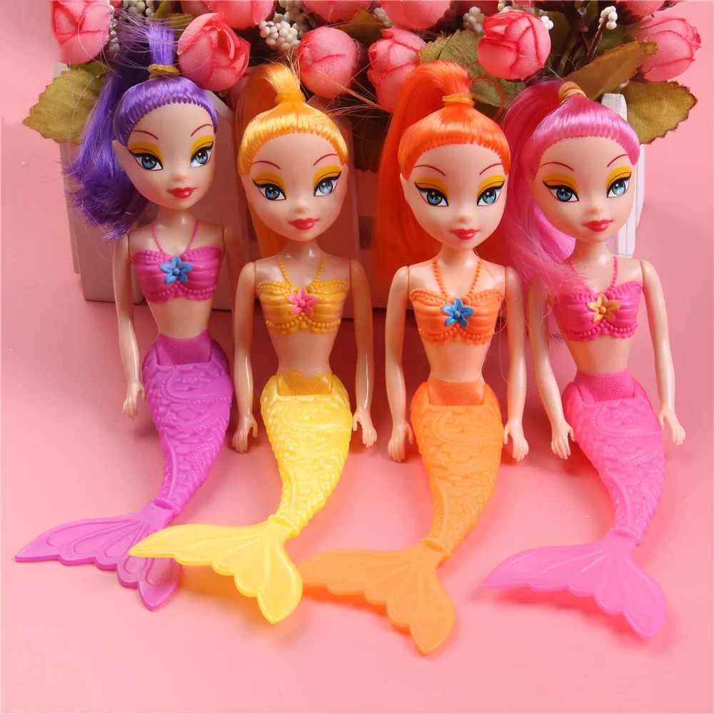 16cm Waterproof Mermaid Doll Girls Toy Classic Mermaid Doll Kids Girls Toys Bath Swimming Pool Toys Girls Birthday Gifts