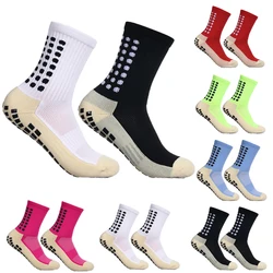 3 Pairs Men's Football Soccer Socks Sports Cycling Grip Socks Outdoor Anti Slip Non Slip Grip Pads for Football Basketball Socks