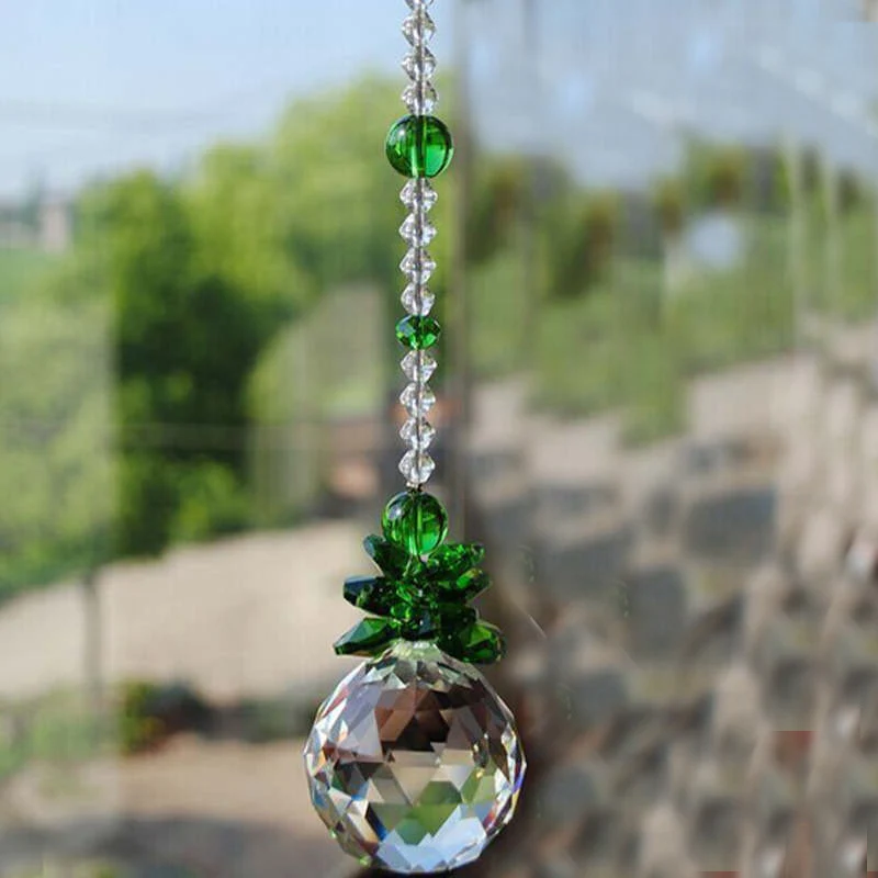 20mm Crystal Suncatcher Ball Prism Pendant Window Sun Catchers Chandelier Pendants Lighting Lamp Parts Curtain Hanging Ornament