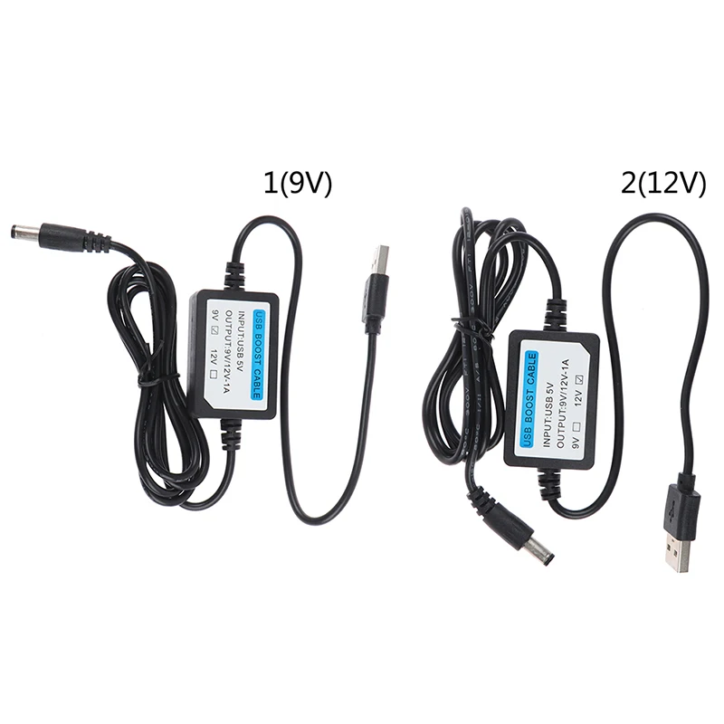 【USB Charge Power Boost Cable DC 2.1x5.5mm 5V To DC 9V/12V 1A Step UP Cable】