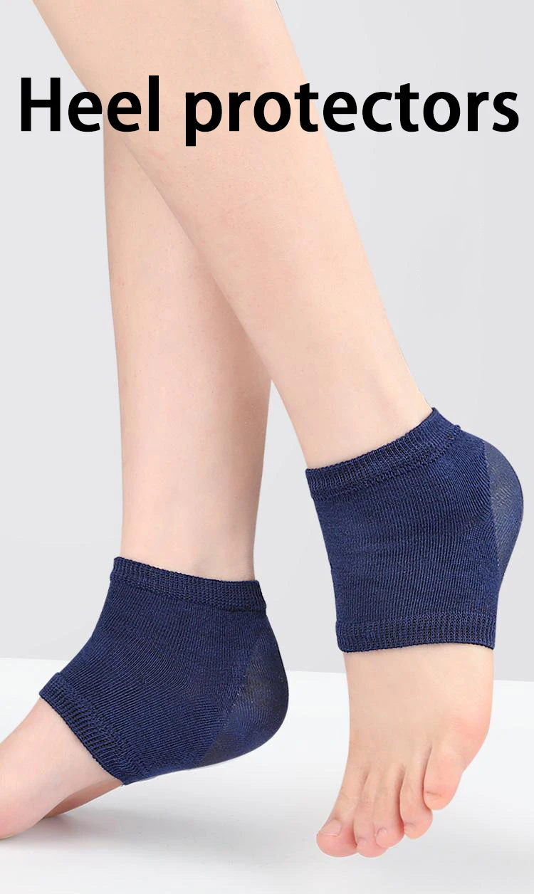Fersenschützer, Gel-Fersenschützer, Anti-Riss-Fußpflege, halbe Socken, Unisex-Fußpflegepads, 2 Stück/4 Stück. – Detail 1