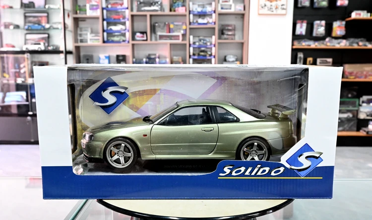 Solido 1:18 R34 1999 JDM Simulation Limited Edition Alloy Metal Static Car Model Toy Gift