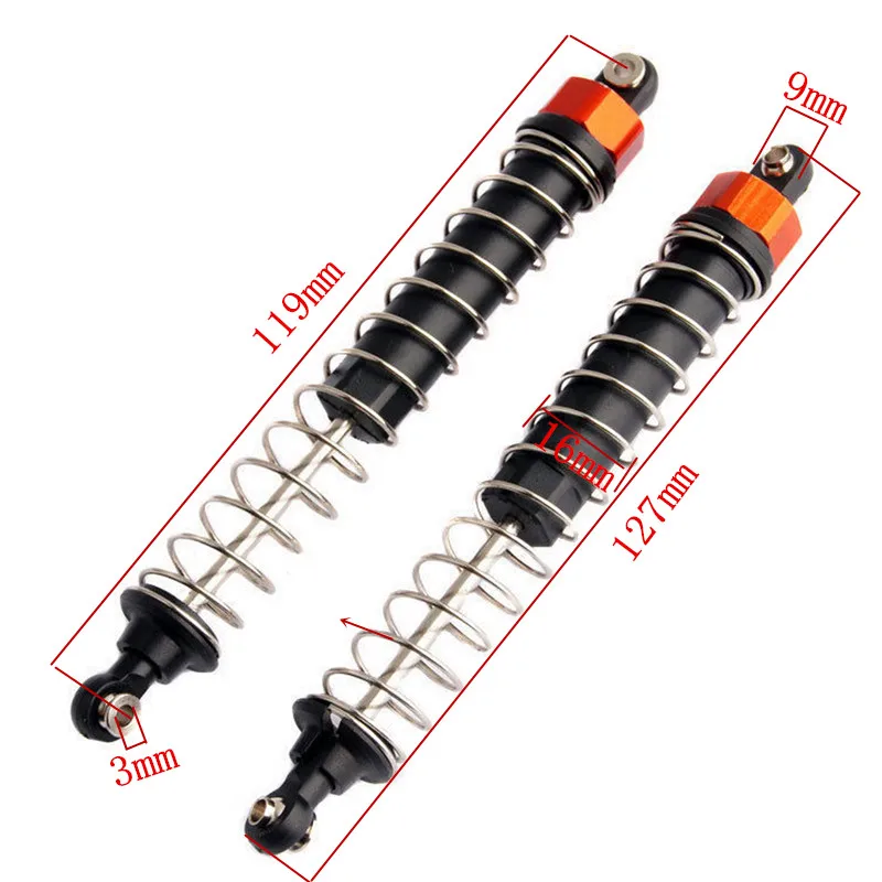 2Pcs RC Remote Control Car 94180 1/10 Climber Truck 4X4 Rock Crawler PANGOLIN Part Shock Absorber (Soft) HSP 18019N