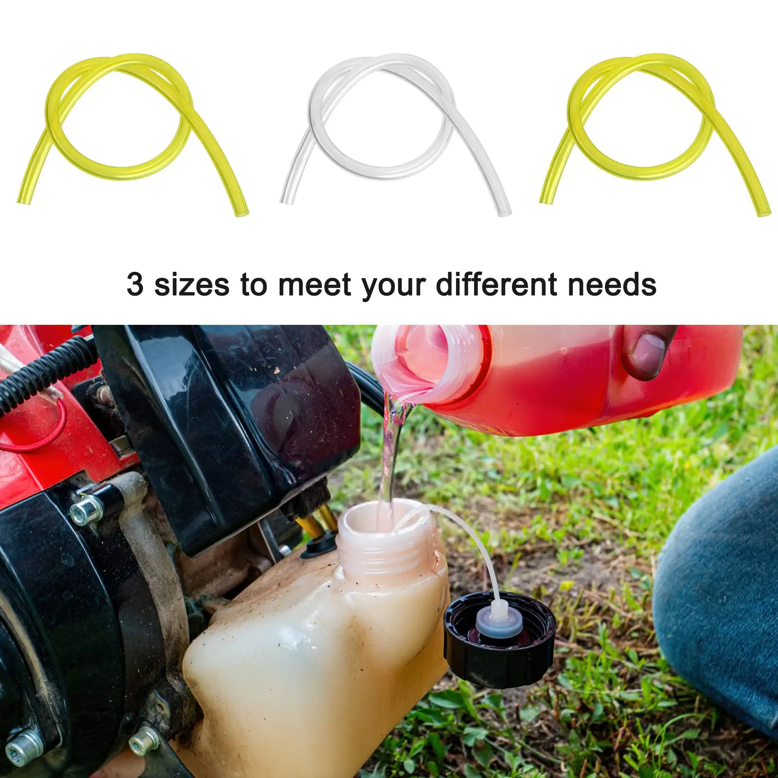 1Set Fuel Line Hose Fuel Filter 2mm/2.5mm/3mm Tube Fuel Primer-Bulb Garden Chainsaws Blowers Trimmers Lawn Mower Accessories image 2