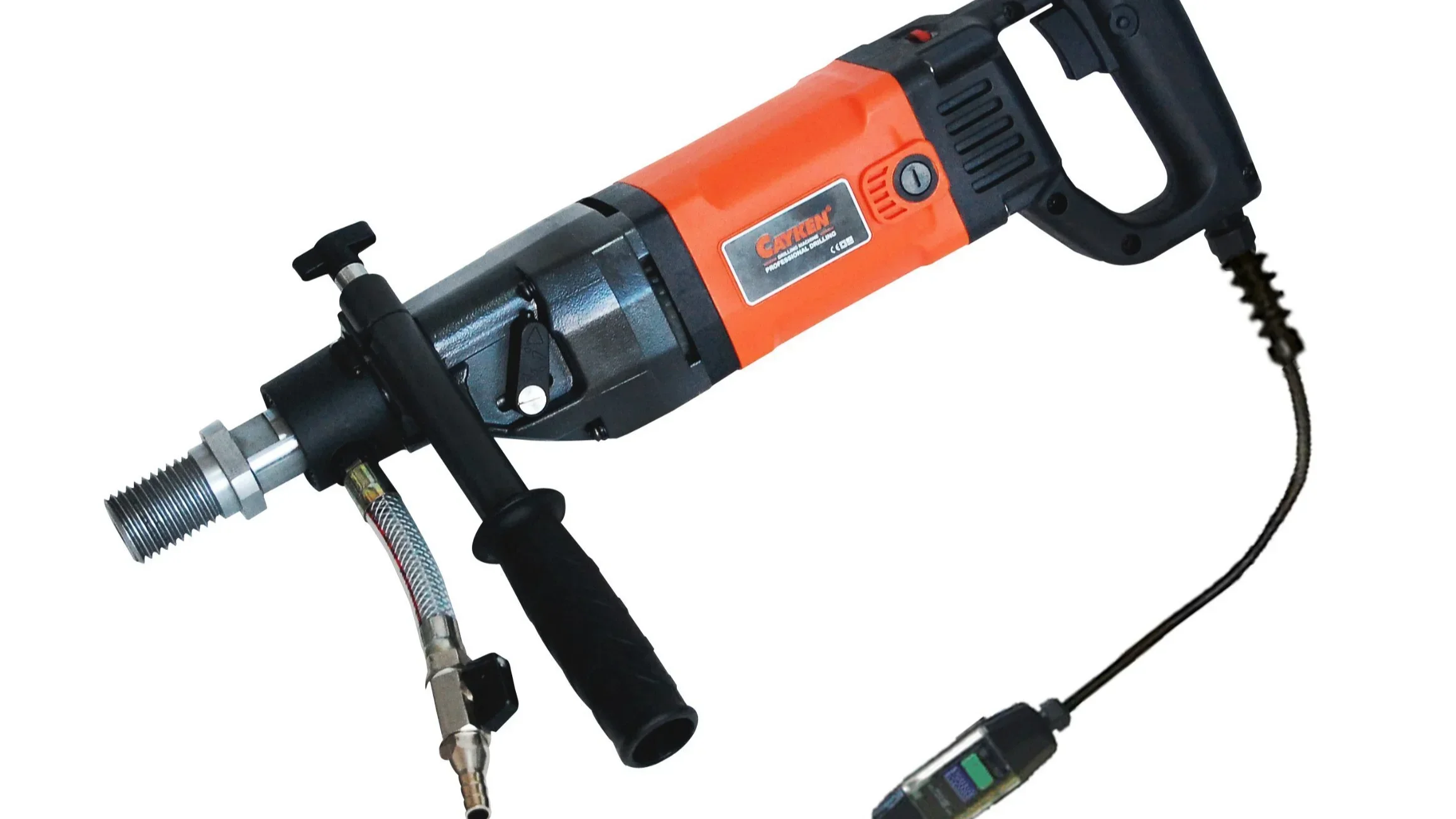 Máquina de perfuração manual para núcleo de concreto CAYKEN SCY-18/2EBM Max 5 polegadas com velocidade de engrenagem e suporte angular