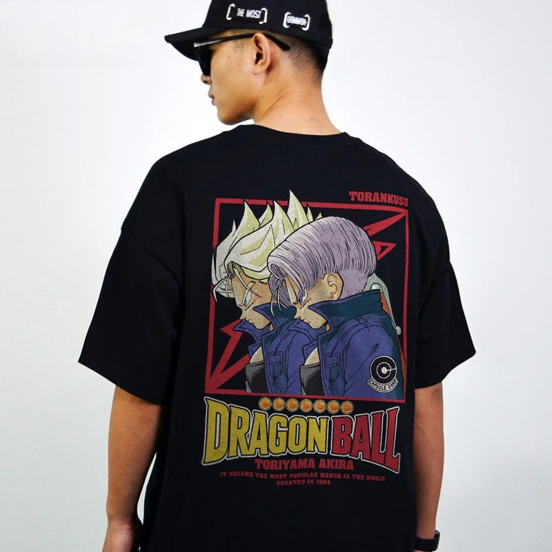 

2026 New Edition Dragon Ball Anime Collaboration Short-Sleeved T-Shirt (Men's and Women's Cotton Round Collar)