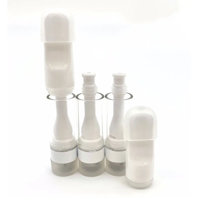 

10pcs Full Ceramic Vape Cartridges Atomizers 510 Thread Thick Oil Cartridges Carts Tank 0.5ml 1.0ml 4 Holes E Cigarettes Vaper