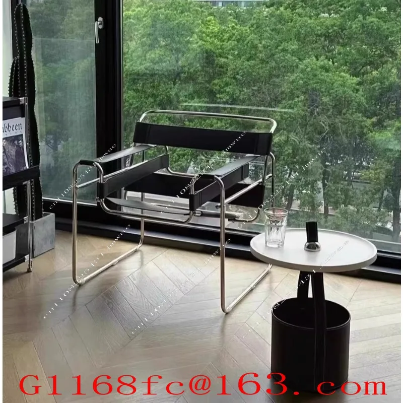 Modern Minimalist Creative Leather Art Single Sofa, Living Room, Bedroom Chair