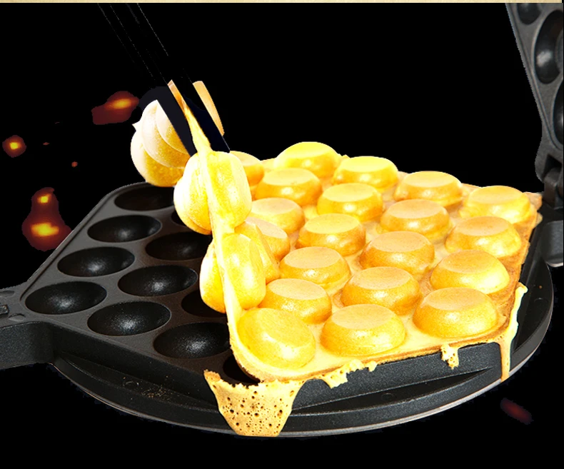 Commercial Waffle Maker Electric Multibaker Egg Waffle Machine HK Style Egg Puff Maker Control Egg Waffle Machine