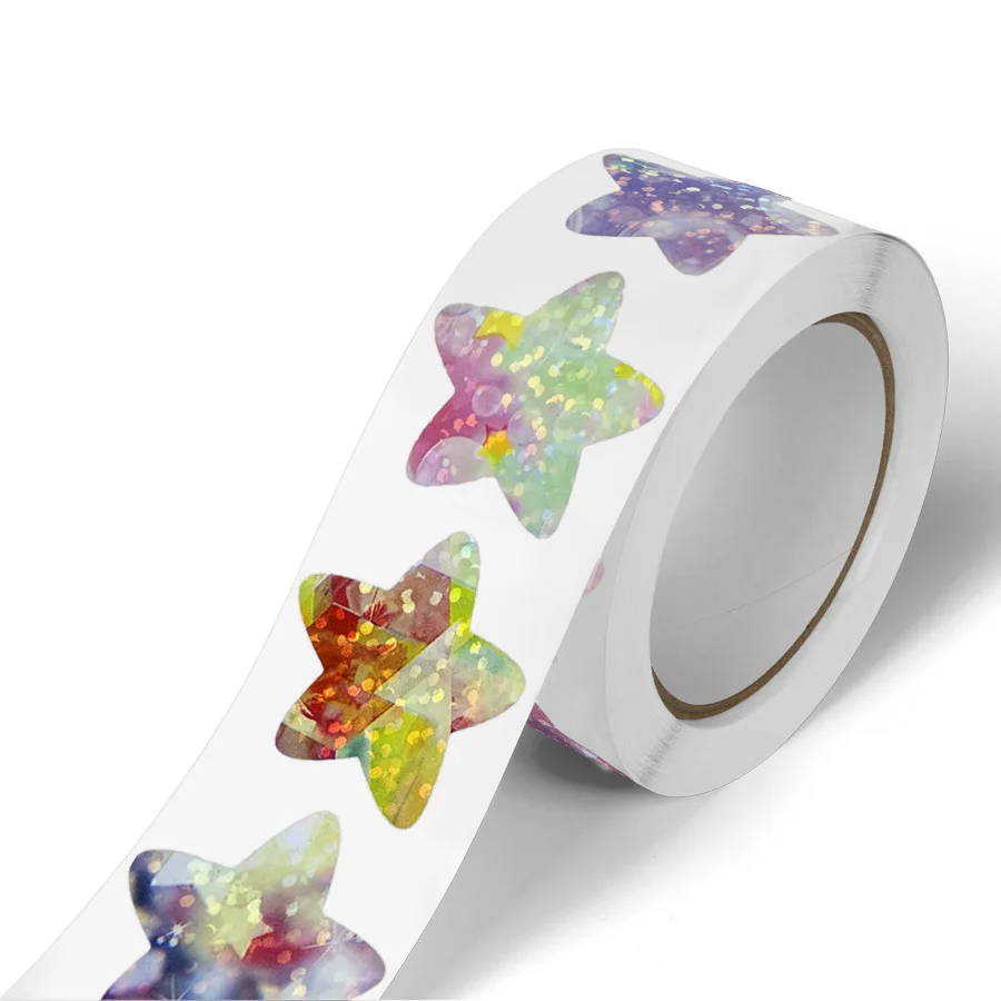 50-500 Stück Glitzer-Stern-Aufkleber für Kinder, Schullehrer-Belohnungsaufkleber, Niedliche Partydekoration, Geschäftsetiketten, Scrapbooking-Aufkleber – Detail 9