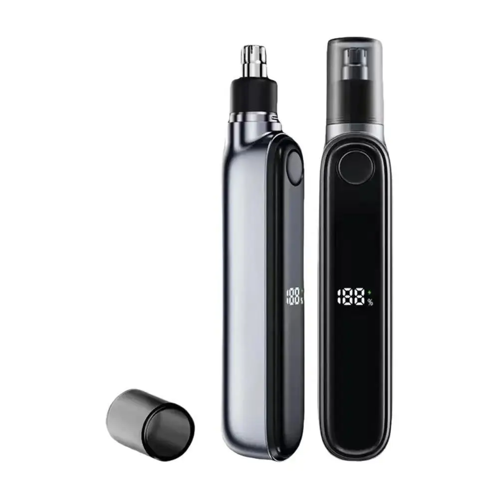 

MINI Electric Nose Hair Trimmer Intelligent LED Digital Display With Double-edged Blade Trimmer For Nose