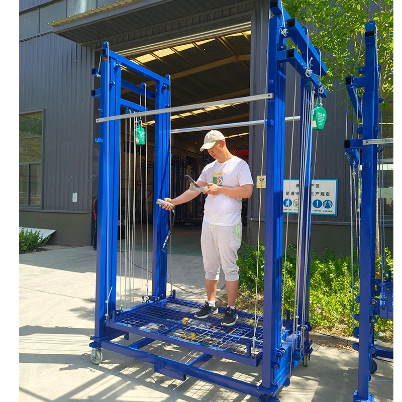 

Portable and Adjustable 2-15 m New Electric Scaffold Lift With Anti-Fall System Safe and Efficient Work Steel Material